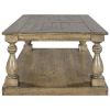 Rustic Floor Shelf Coffee Table with Storage,Solid Pine Wood (As same As WF287269AAD)